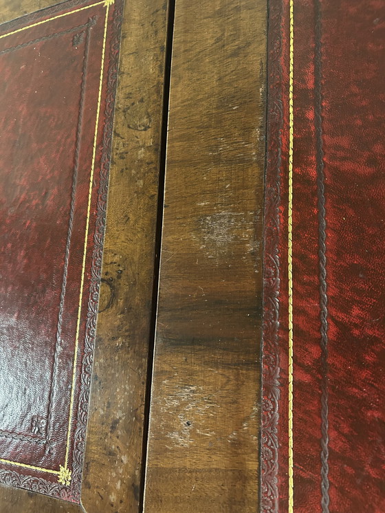Image 1 of Unique English Vintage Desk With Pull-out Drawer Blocks