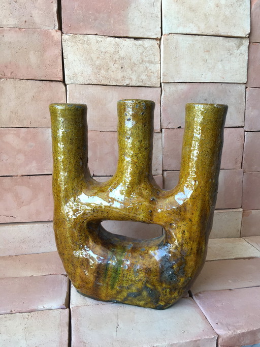 Tamegroute candlestick pottery