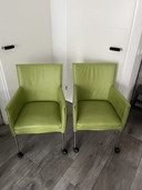 4 sillas de comedor de cuero Ahrend