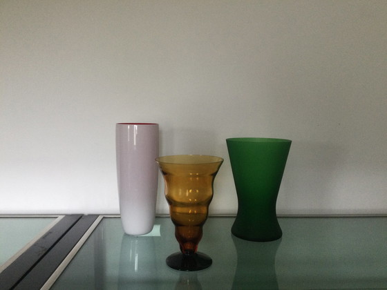 Image 1 of Ensemble de vases en verre