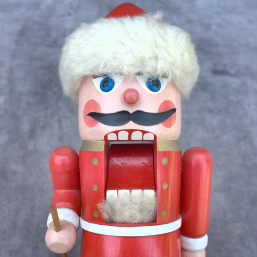 VintageErzgebi Cascanueces de madera Papá Noel