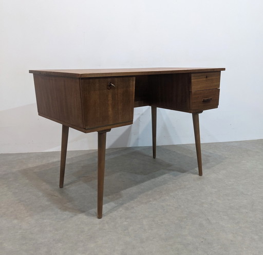 Mid-century desk, double-sided