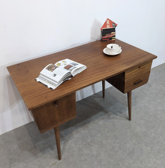 Image 1 of Mid-century desk, double-sided