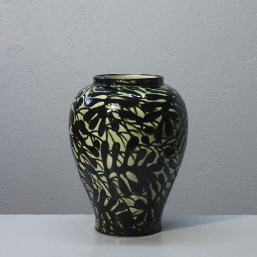 Max Laeuger - Vase Aux Feuilles Karlsruhe N° 1827 1921-23