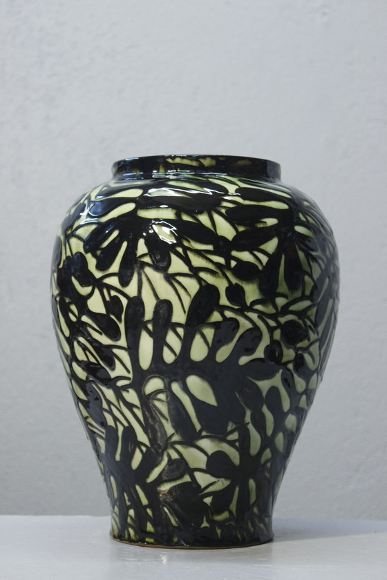 Image 1 of Max Laeuger - Vase Aux Feuilles Karlsruhe N° 1827 1921-23