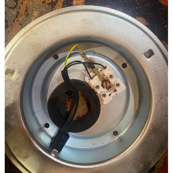 Image 1 of Vintage wall lamp in white lacquered metal, 1970