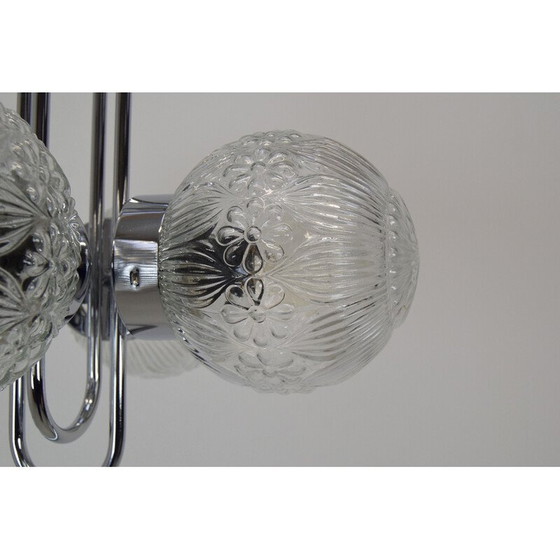 Image 1 of Coppia di lampadari cromati di metà secolo di Instala Decin, Cecoslovacchia, anni '70