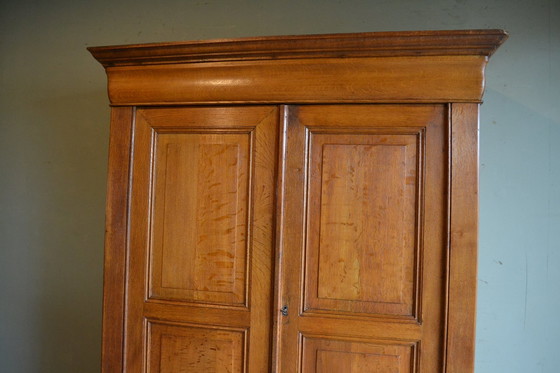 Image 1 of Antique Oak Wooden Louis Philippe Cupboard