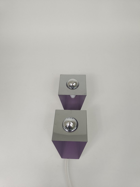 Image 1 of Cubist 1960s wall lamp