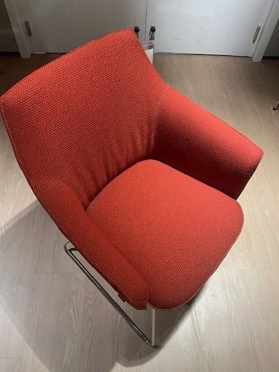 Image 1 of Leolux Chair Outline Red Showroom Model