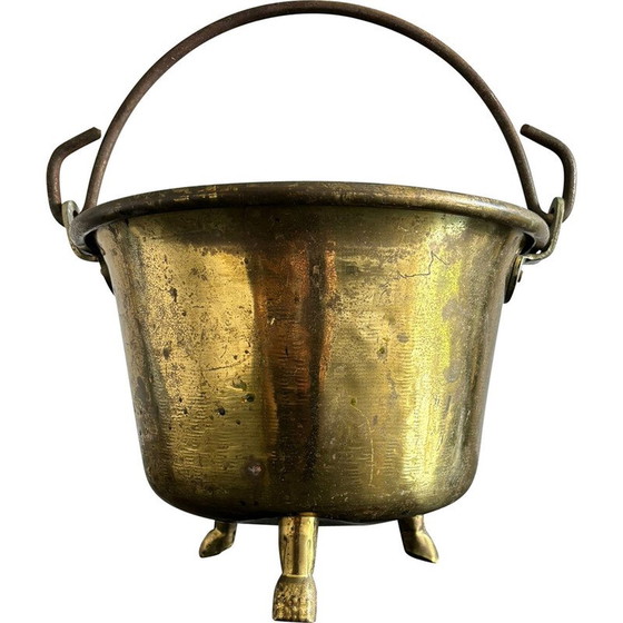 Image 1 of Vaso vintage in ottone e ferro, Italia 1940