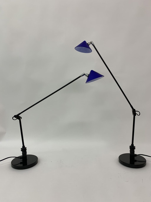 2x Pola Amstelveen Postmodern Table Lamps - 1980s