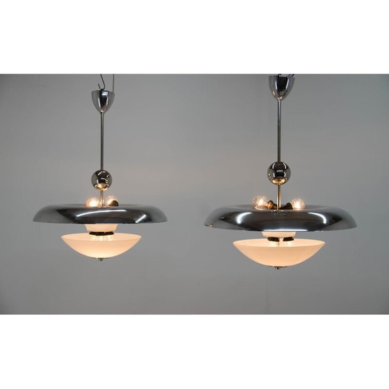 Image 1 of Coppia di lampadari vintage Bauhaus di Franta Anyz, anni '30