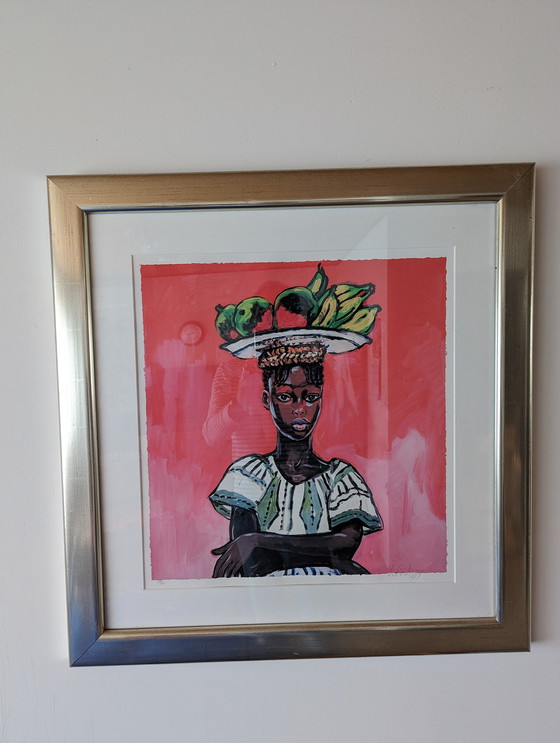 Image 1 of Peter Klashorst ''The Fruit Girl'' print