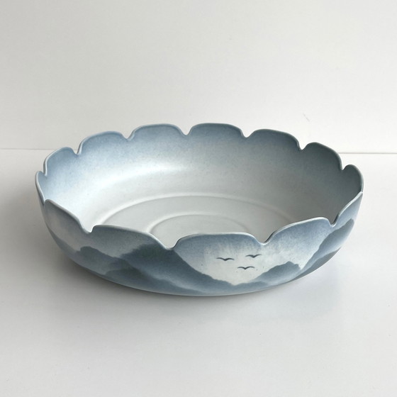 Image 1 of Vintage Virebent Yves Mohy Xxl Bowl Porcelain France '70S
