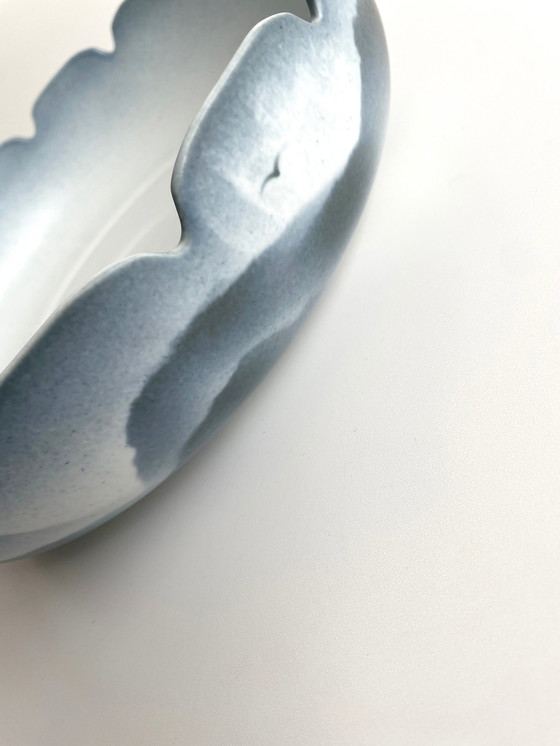 Image 1 of Vintage Virebent Yves Mohy Xxl Bowl Porcelain France '70S