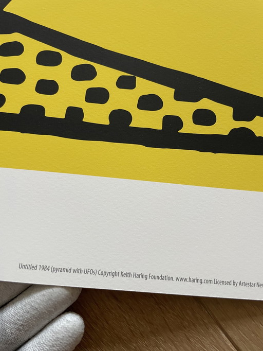 Keith Haring  (1958-1990), Untitled, 1984, (Pyramid With Ufos), Copyright Keith Haring Foundation, Licensed By Artestar New