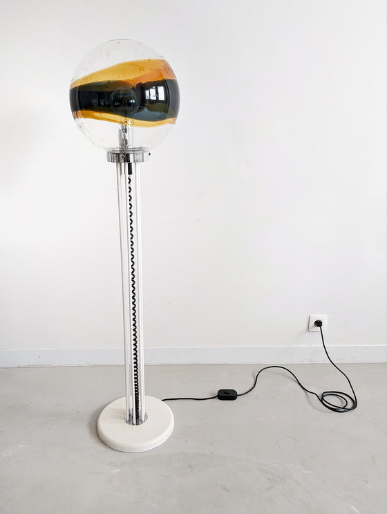 Image 1 of Lampada da terra Murano di Targetti Sankey anni &#39;70