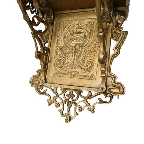 Image 1 of Classic French Brass Wall Console, Late 19th Century