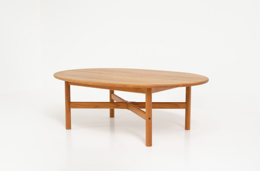 Solid oak Danish coffee table 