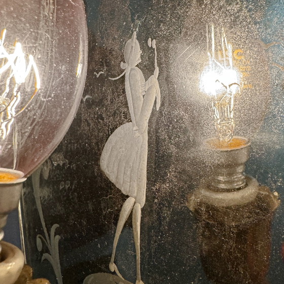 Image 1 of Venetian Wall Lamps 60s Mirror