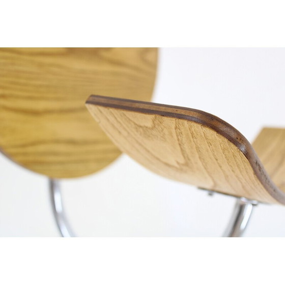 Image 1 of Vintage swivel office armchair, Czechoslovakia 1950