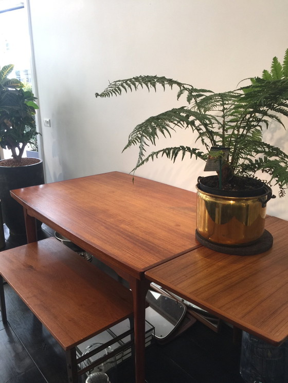 Image 1 of Vintage Hardwood Dining Table