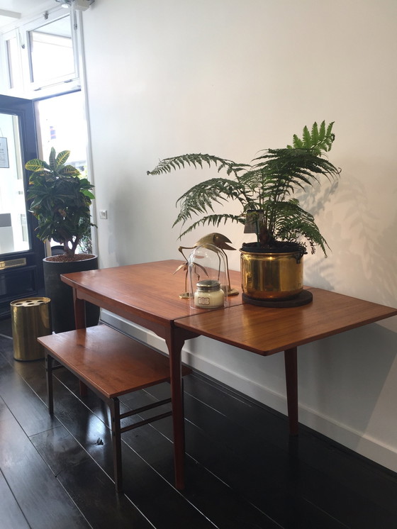 Image 1 of Vintage Hardwood Dining Table