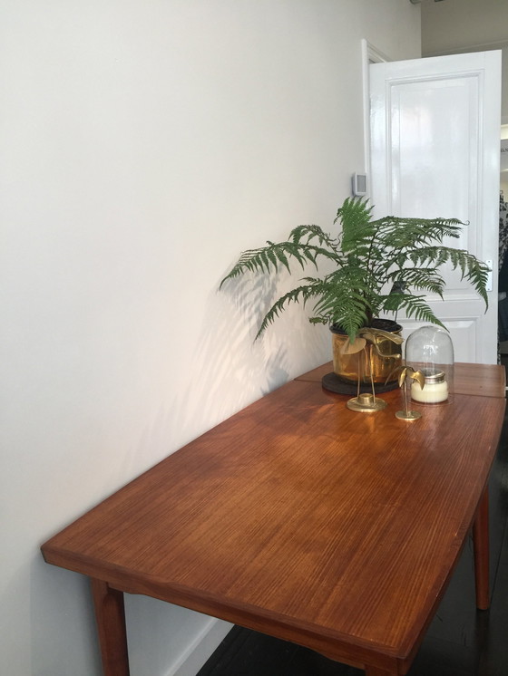 Image 1 of Vintage Hardwood Dining Table