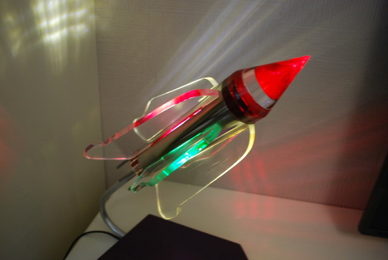 Image 1 of Space-Age Rocket Lamp