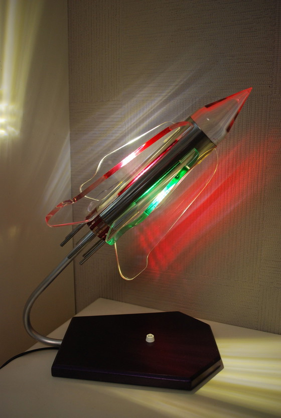 Image 1 of Space-Age Rocket Lamp