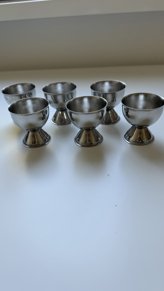 Image 1 of Vintage RVS Egg Holders