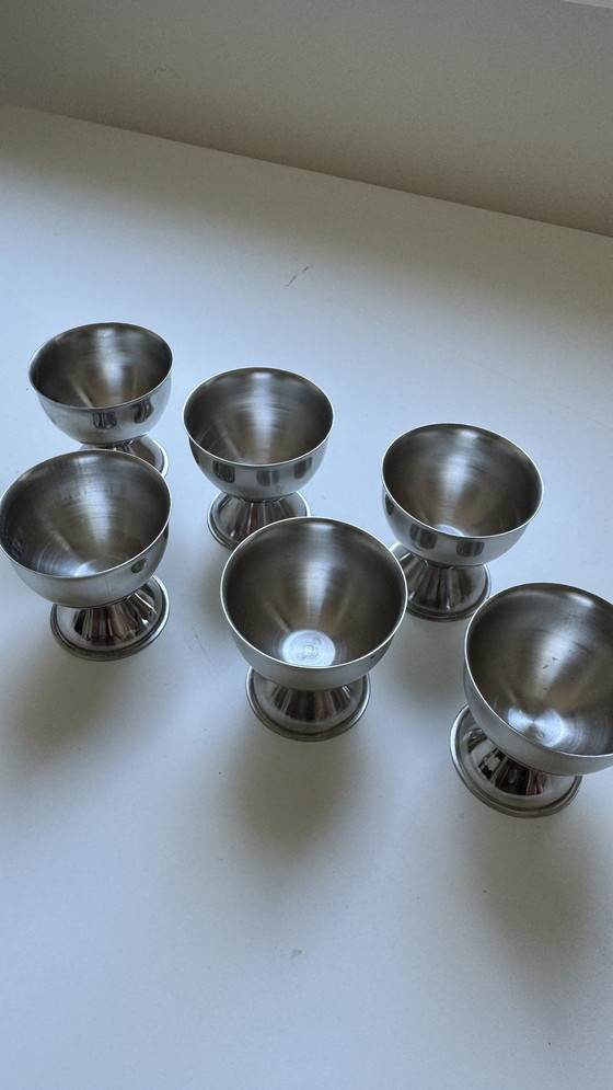 Image 1 of Vintage RVS Egg Holders