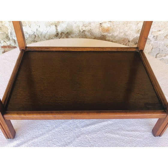 Image 1 of Vintage wallnut bar cart 1950