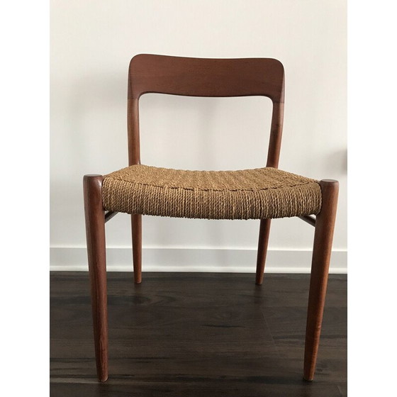 Image 1 of Set of 4 teak vintage 75 dining chairs by Niels Otto Møller for J.L. Møllers, 1960s