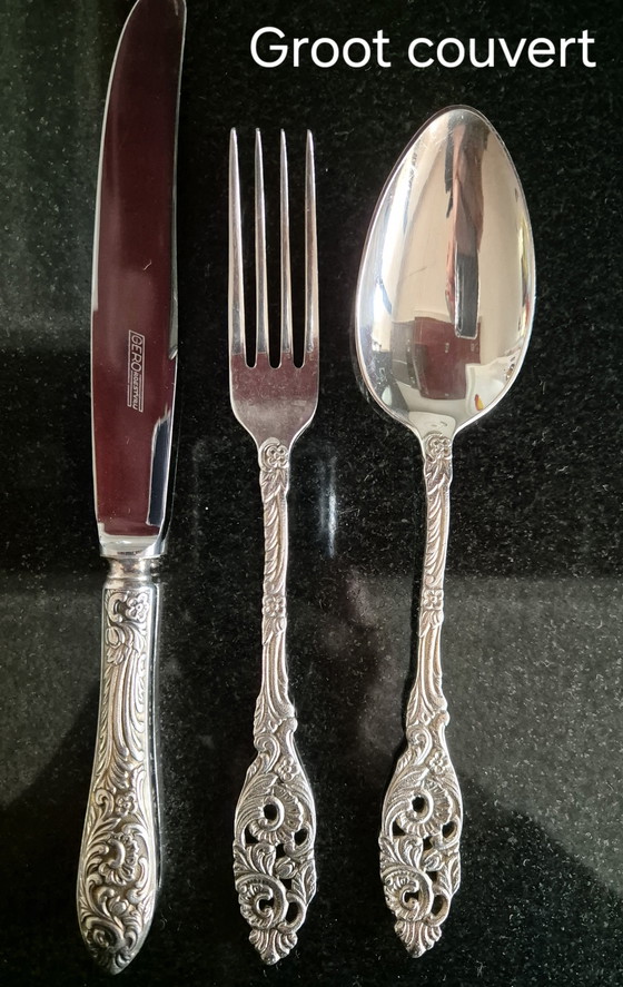 Image 1 of 100-Piece Gero 90 Silver-plated Cutlery