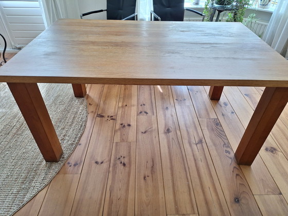 Image 1 of Light oak designer table