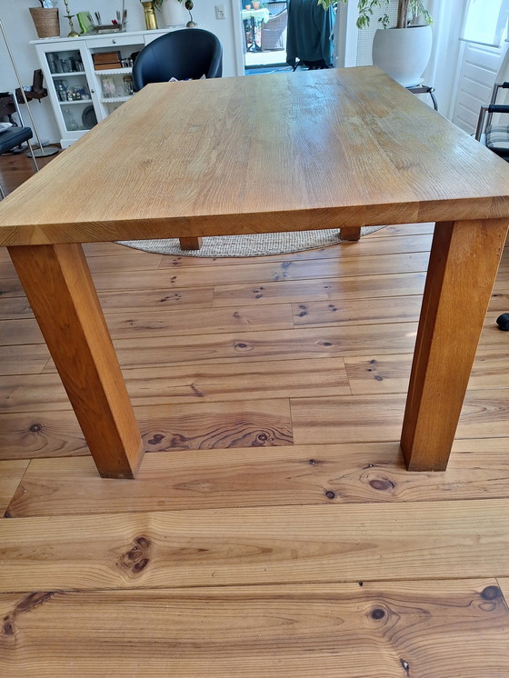 Image 1 of Light oak designer table