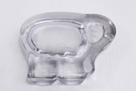 Image 1 of Elephant Shaped Vintage Glass Pocket Scoop