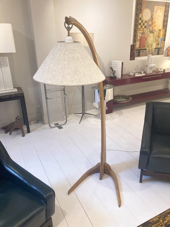 Image 1 of Mid-Century Modern Arc Floor Lamp, Italy, 1950S