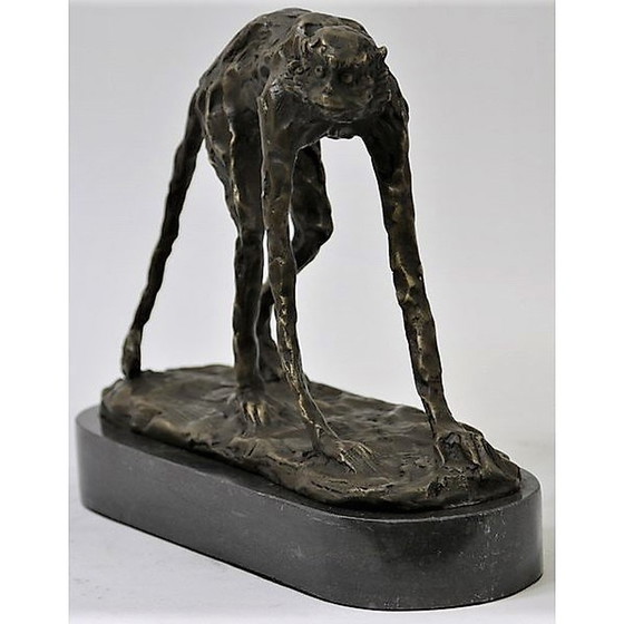 Image 1 of Spider Monkey Infinity Bronze Statue