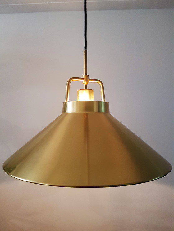 Image 1 of Lampe suspendue en cuivre Lyfa par Fritz Schlegel