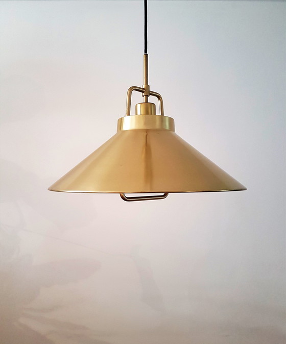 Image 1 of Lampe suspendue en cuivre Lyfa par Fritz Schlegel