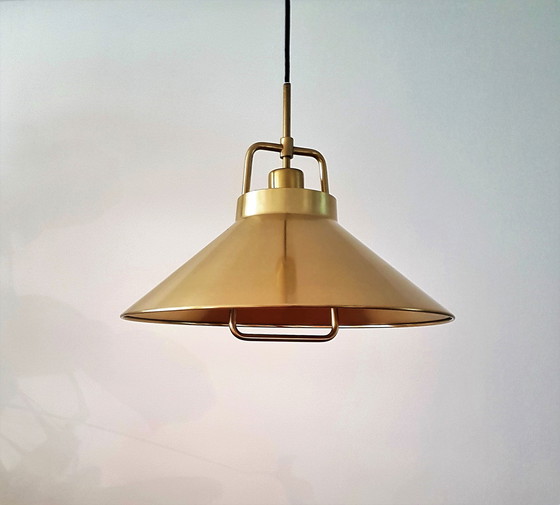 Image 1 of Lampe suspendue en cuivre Lyfa par Fritz Schlegel