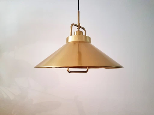 Copper pendant lamp by Lyfa by Fritz Schlegel