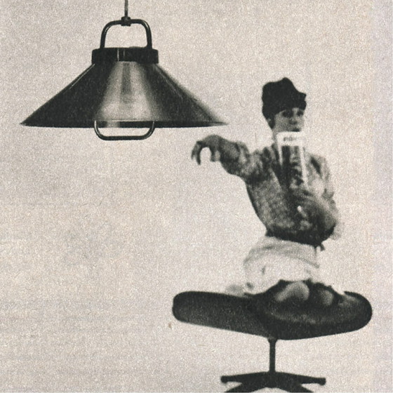 Image 1 of Lampe suspendue en cuivre Lyfa par Fritz Schlegel