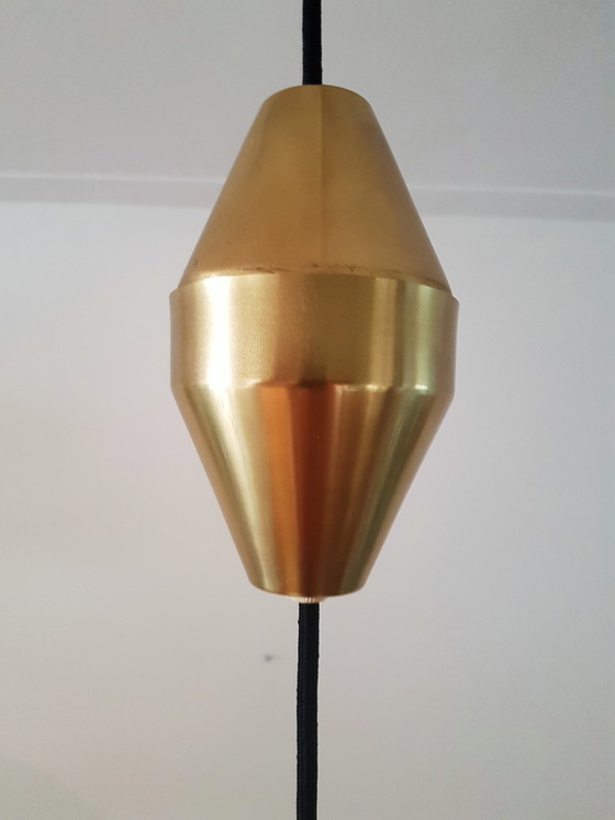 Image 1 of Lampe suspendue en cuivre Lyfa par Fritz Schlegel