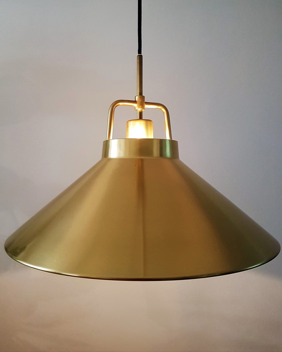 Image 1 of Lampe suspendue en cuivre Lyfa par Fritz Schlegel