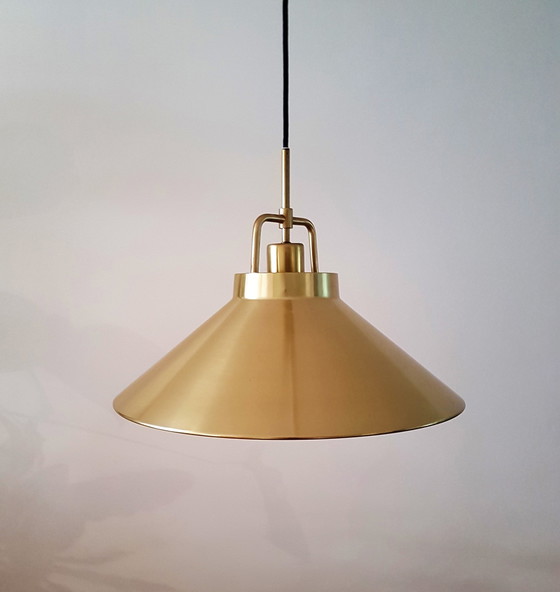 Image 1 of Lampe suspendue en cuivre Lyfa par Fritz Schlegel