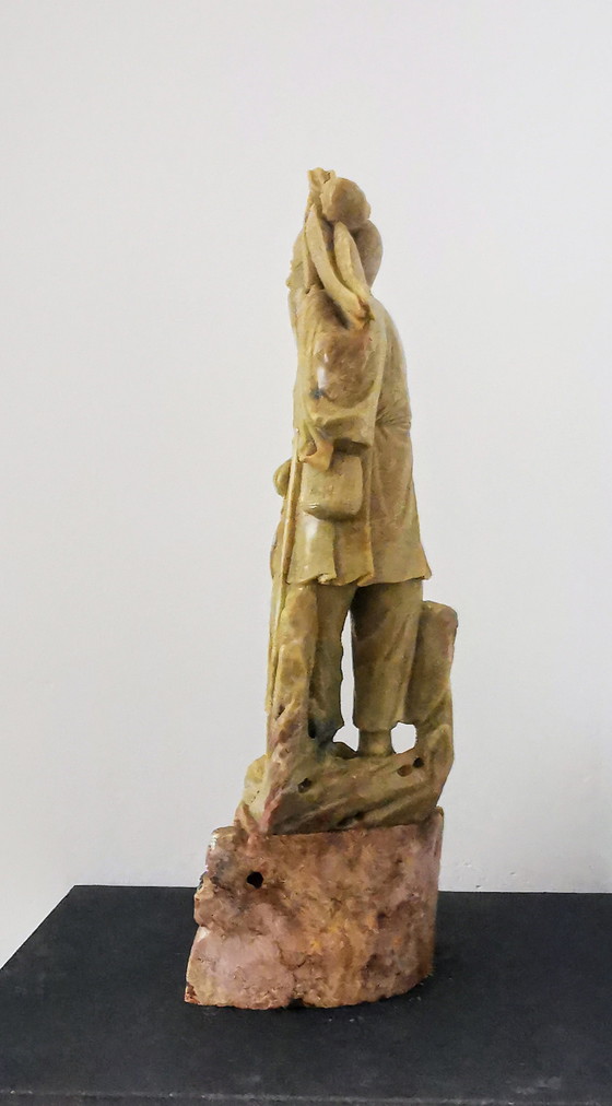 Image 1 of Immagine, pietra ollare, dio cinese della fortuna Shou